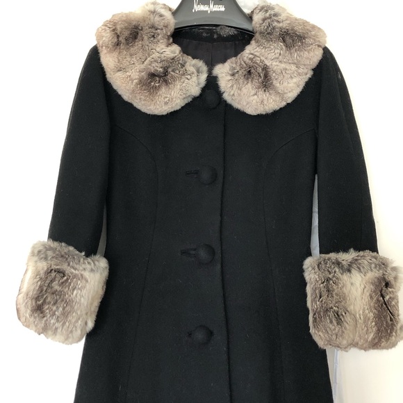 💥CLEARANCE-MAKE OFFER💥 Vintage Chinchilla Wool Coat *Belonged to June Crosby* - Picture 1 of 8